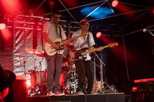 Bros on the drums Stage